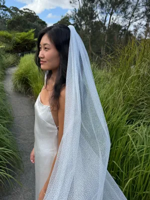 GLITTER VEIL, CATHEDRAL LENGTH, SINGLE TIER