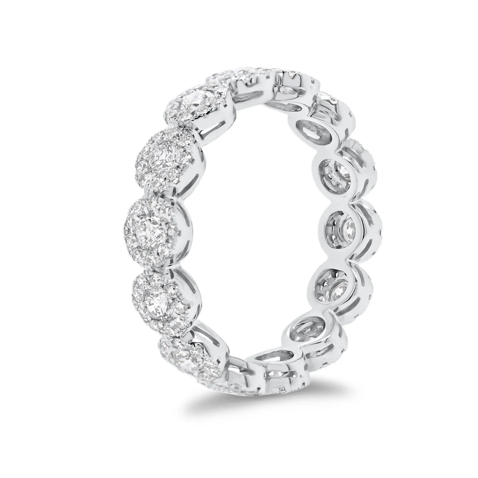 Halo Diamond Eternity Ring