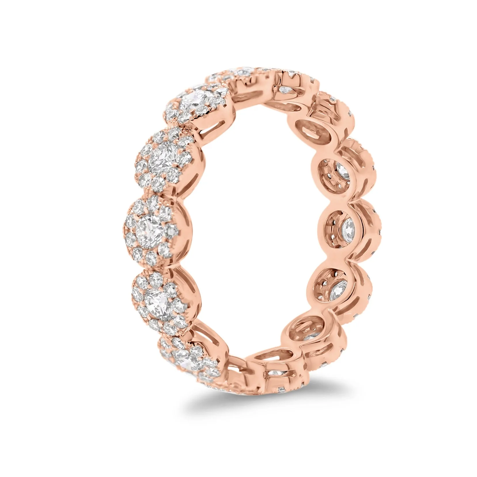 Halo Diamond Eternity Ring