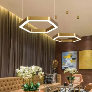 Hexanuu Hexagonal Ring Pendant Lamp
