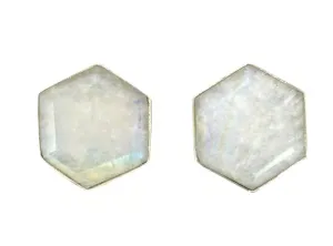 Honeybee Stud Earrings Moonstone
