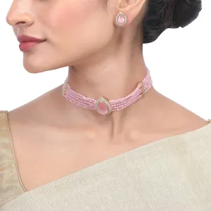 Karuna Naandhi Zircon  Choker  SET