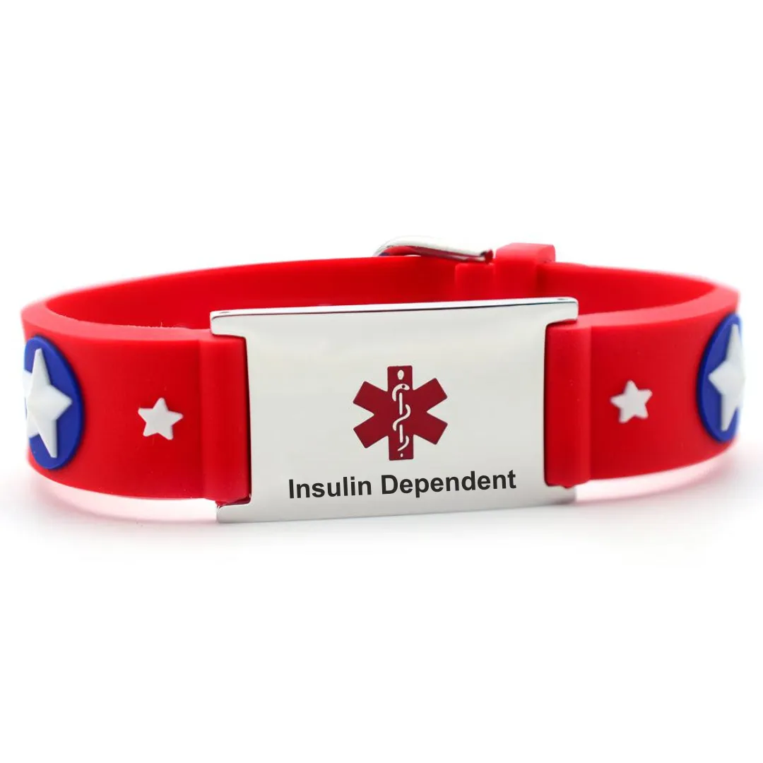 Kids Insulin Dependent Adjustable Medical Alert