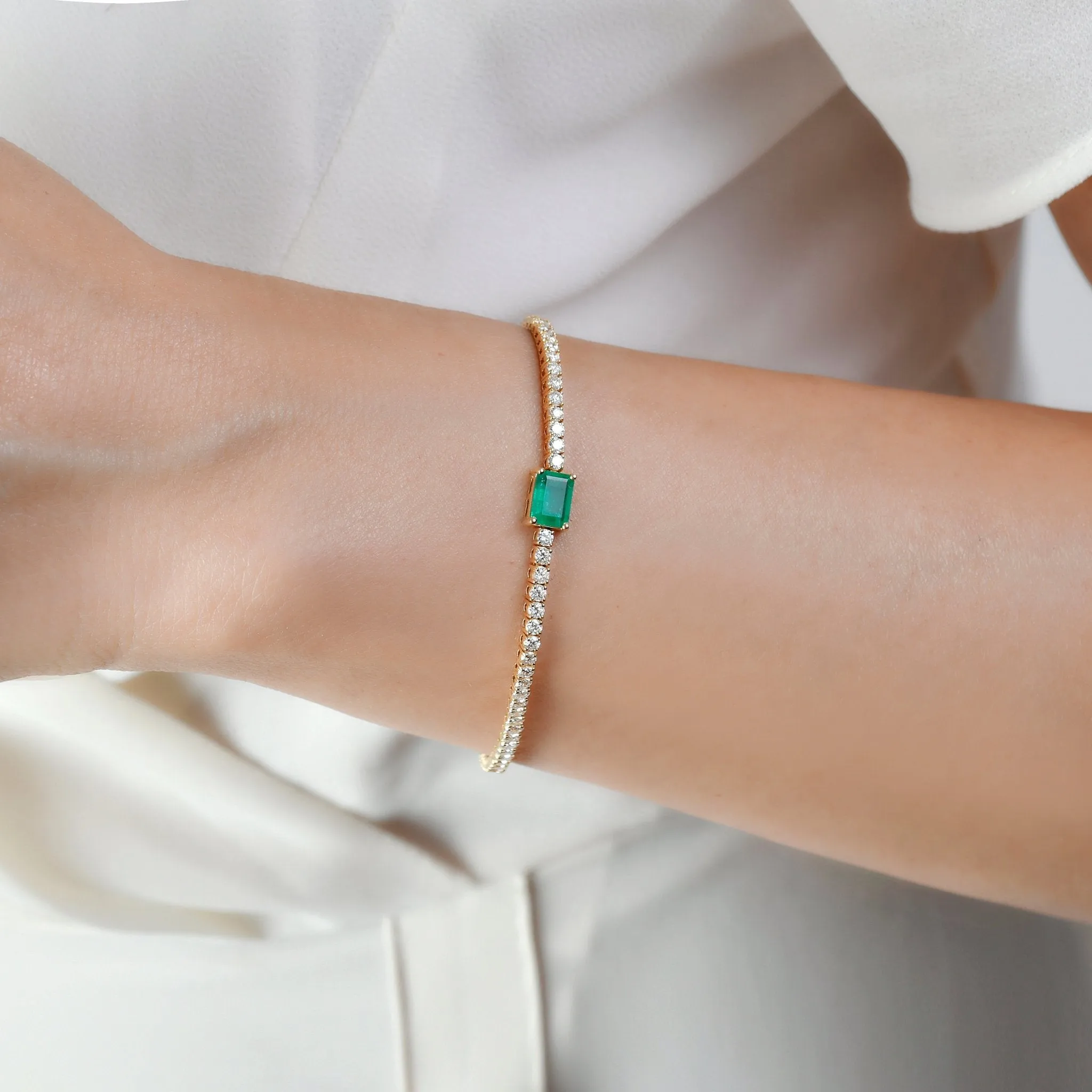 Luxe Diamond Tennis Bracelet - WG