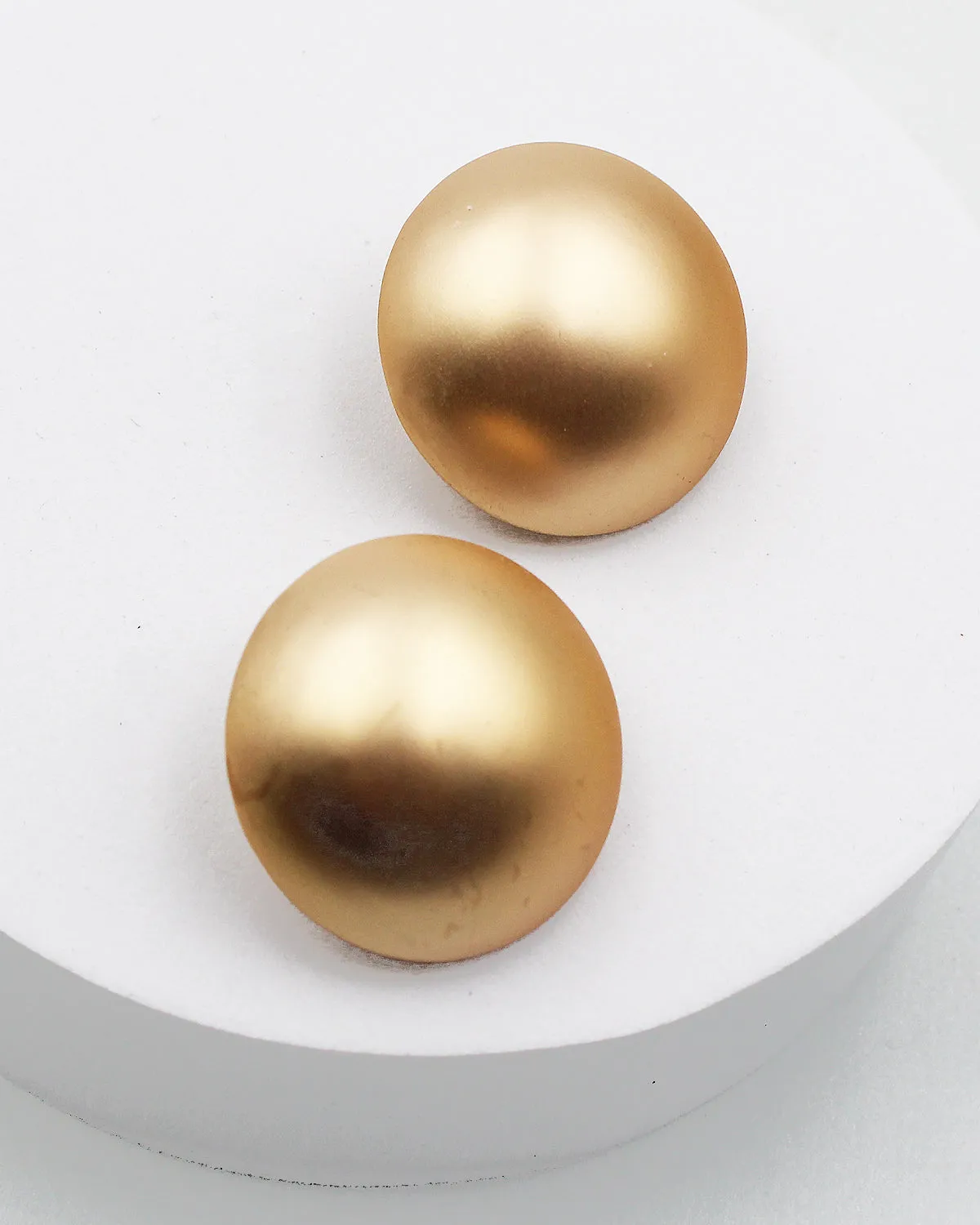 Matt Metal Post Back Earrings