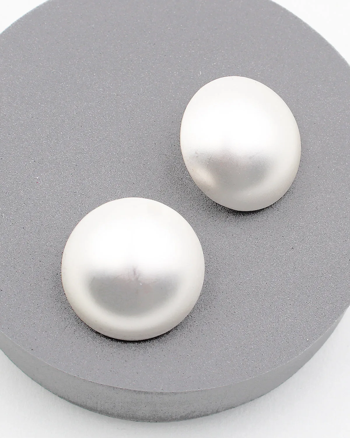 Matt Metal Post Back Earrings