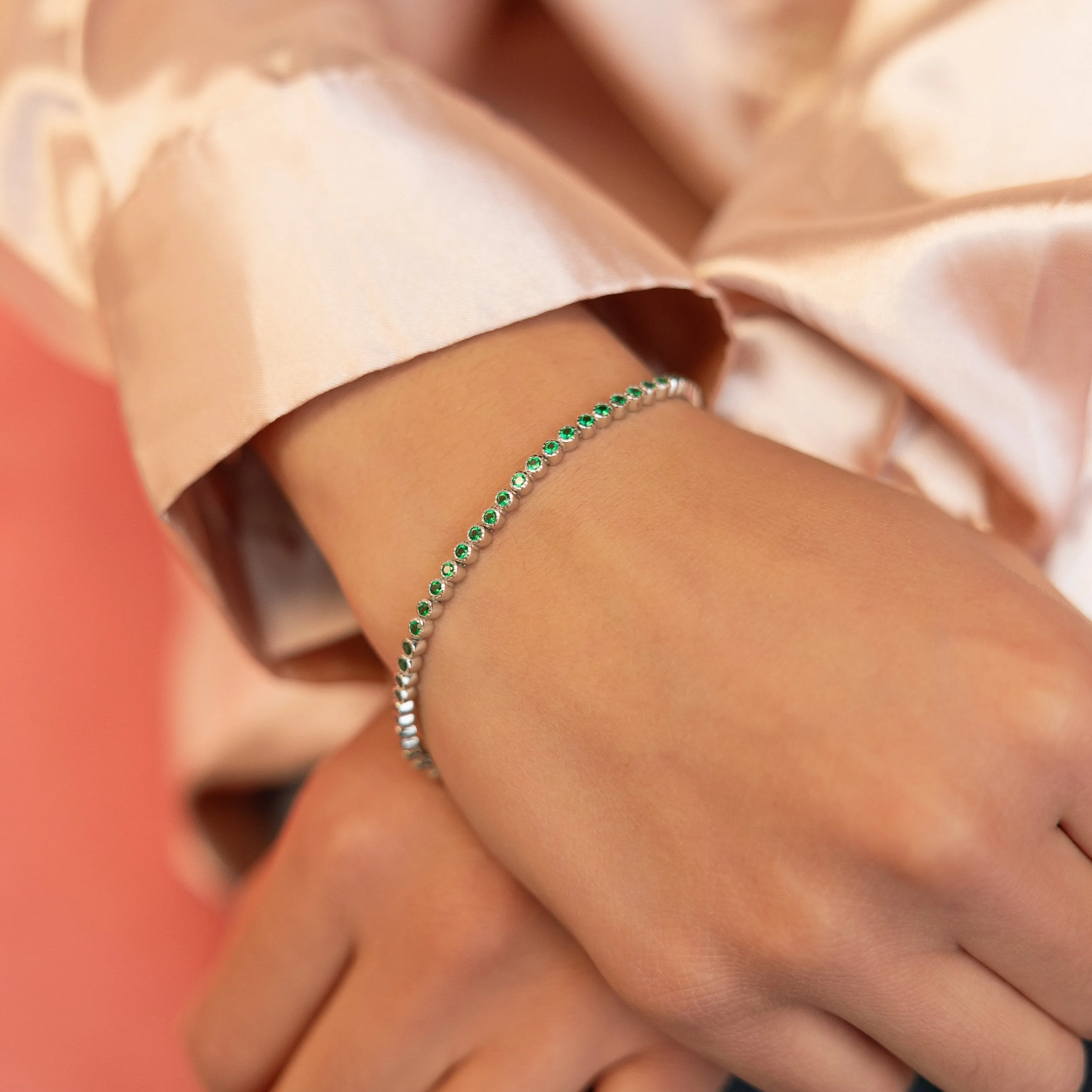 Mistletoe Tennis Bracelet