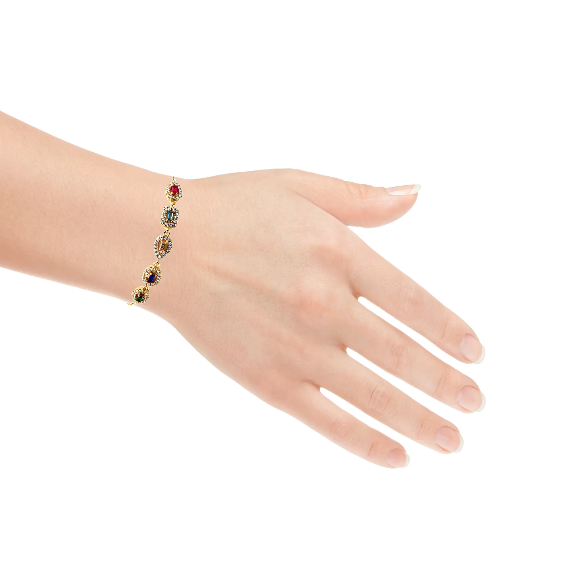 Multi Color Stone Bracelet