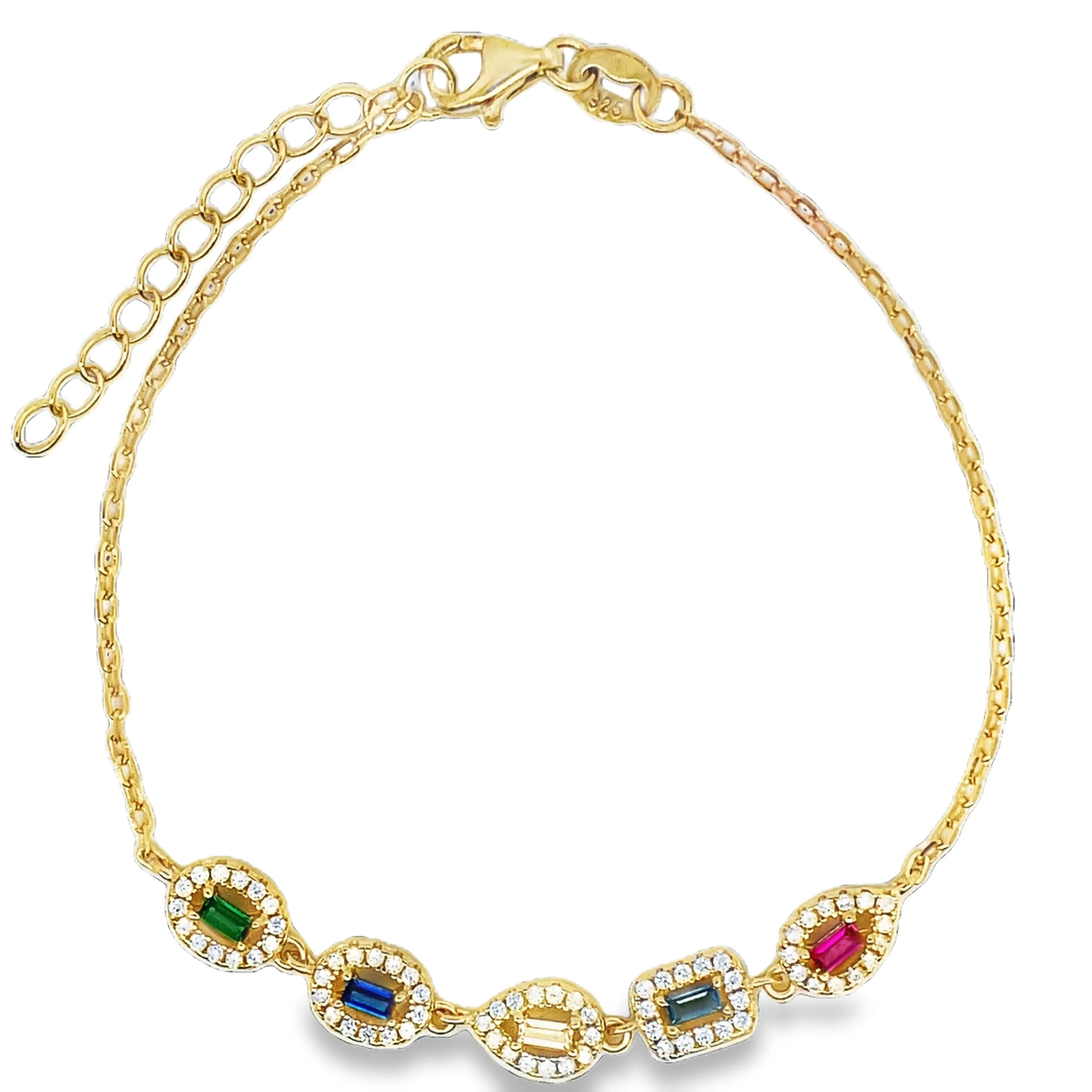 Multi Color Stone Bracelet