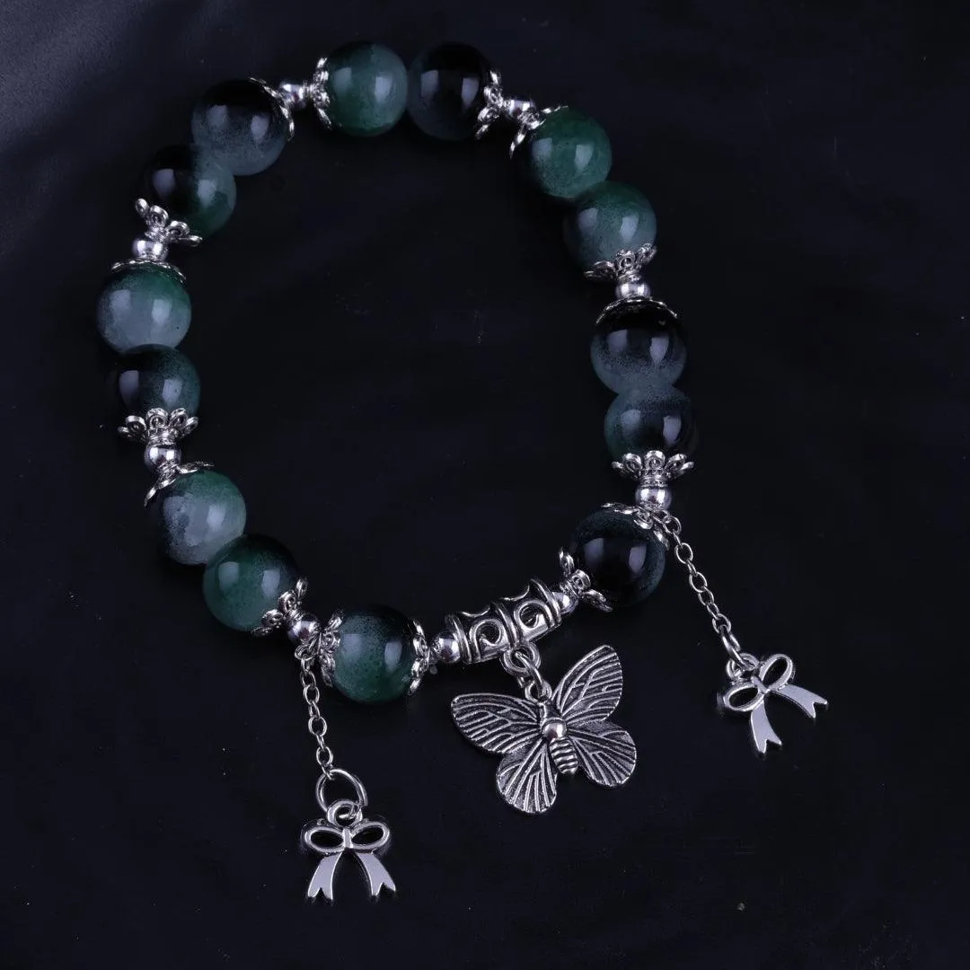 Mystic Green Beaded Bracelet