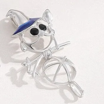 Necklace Pendant Blank Setting Halloween Scarecrow 17x22mm Sterling Silver Fine 925 For One Bead No Prong DIY Jewelry Finding Wholesale 1pc