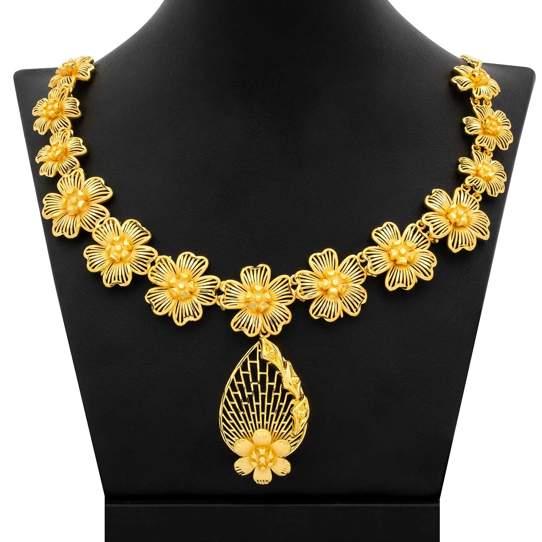 NECKLACE SET WITH RING AND STUD PGNS7-037, PGHST162-041, PGR8-081