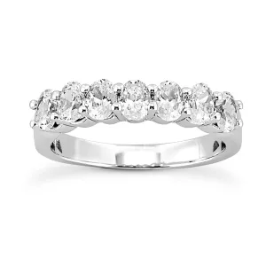 Oval Diamond Wedding Band (Total Diamond Weight 1.40ct, Quality GH-VS)