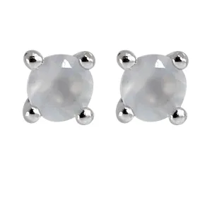 Oval Moonstone Earrings 3mm