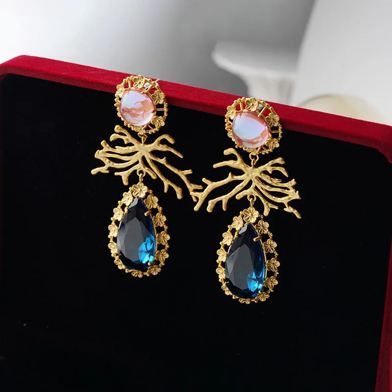 Pre Order:  Middle Ancient Water Drop Earrings