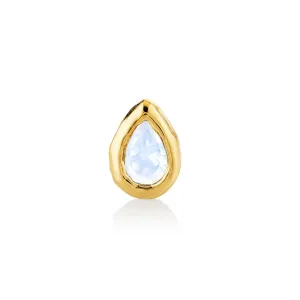 River Water Drop Moonstone Stud | Ready to Ship
