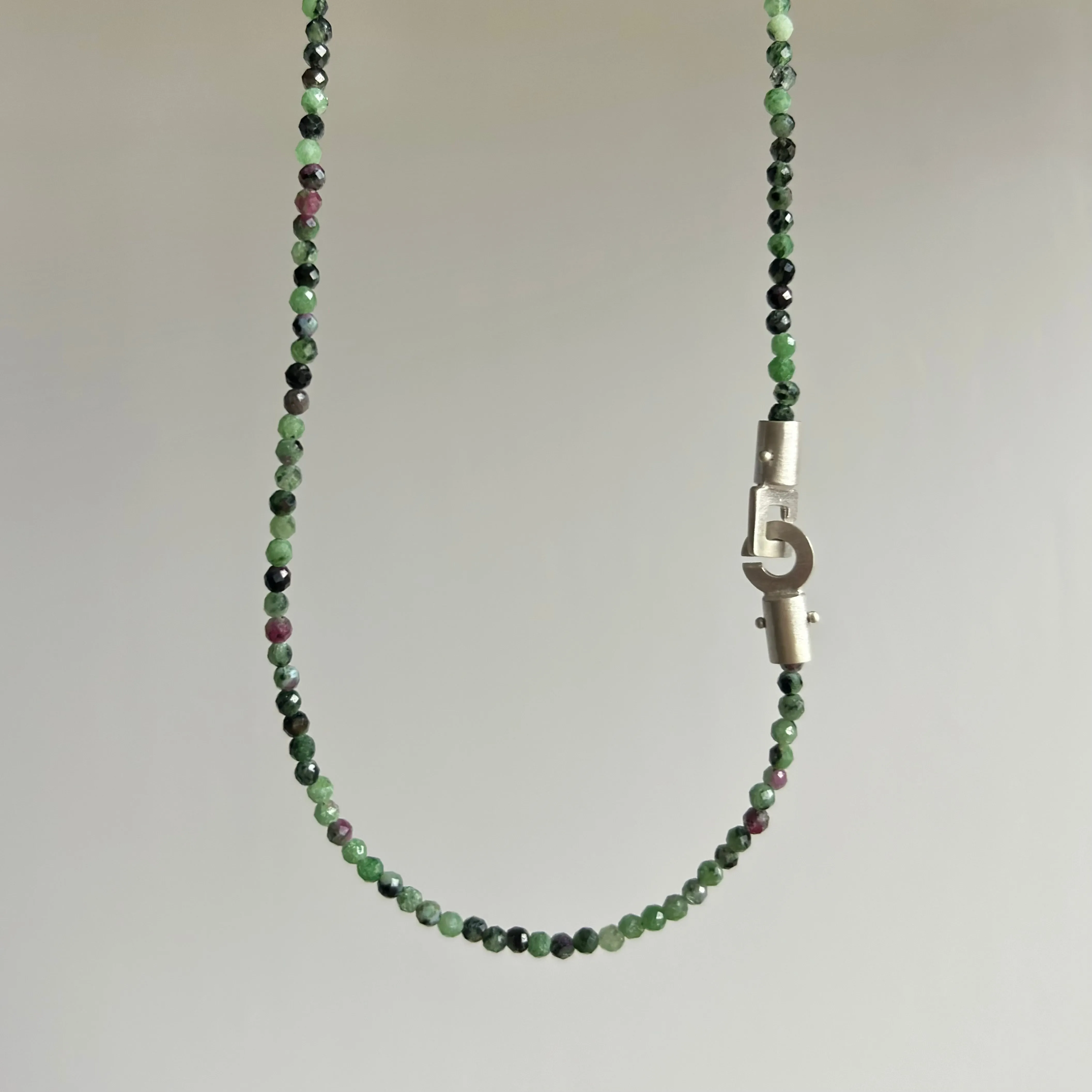 Ruby Zoisite Beaded Stone Strand