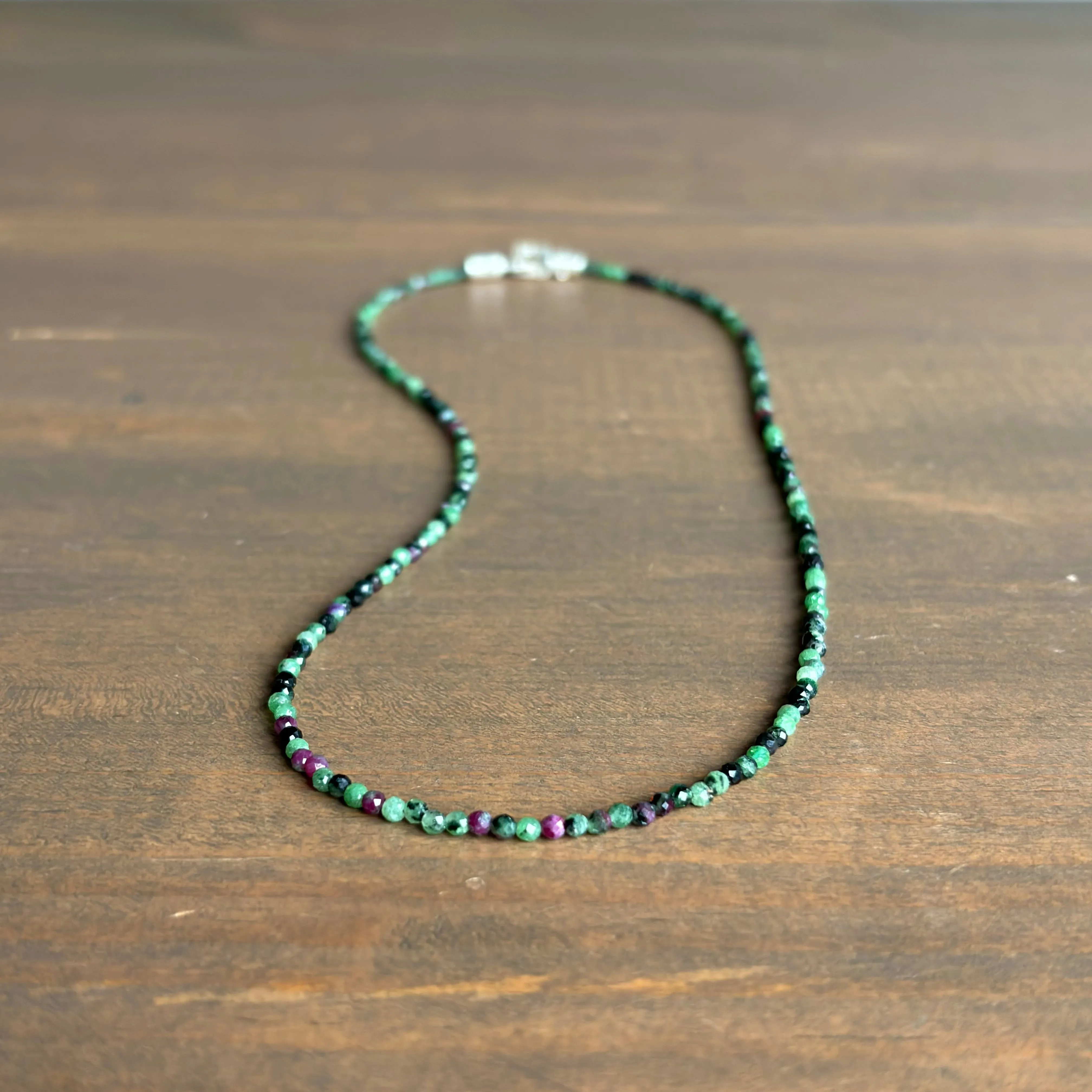Ruby Zoisite Beaded Stone Strand
