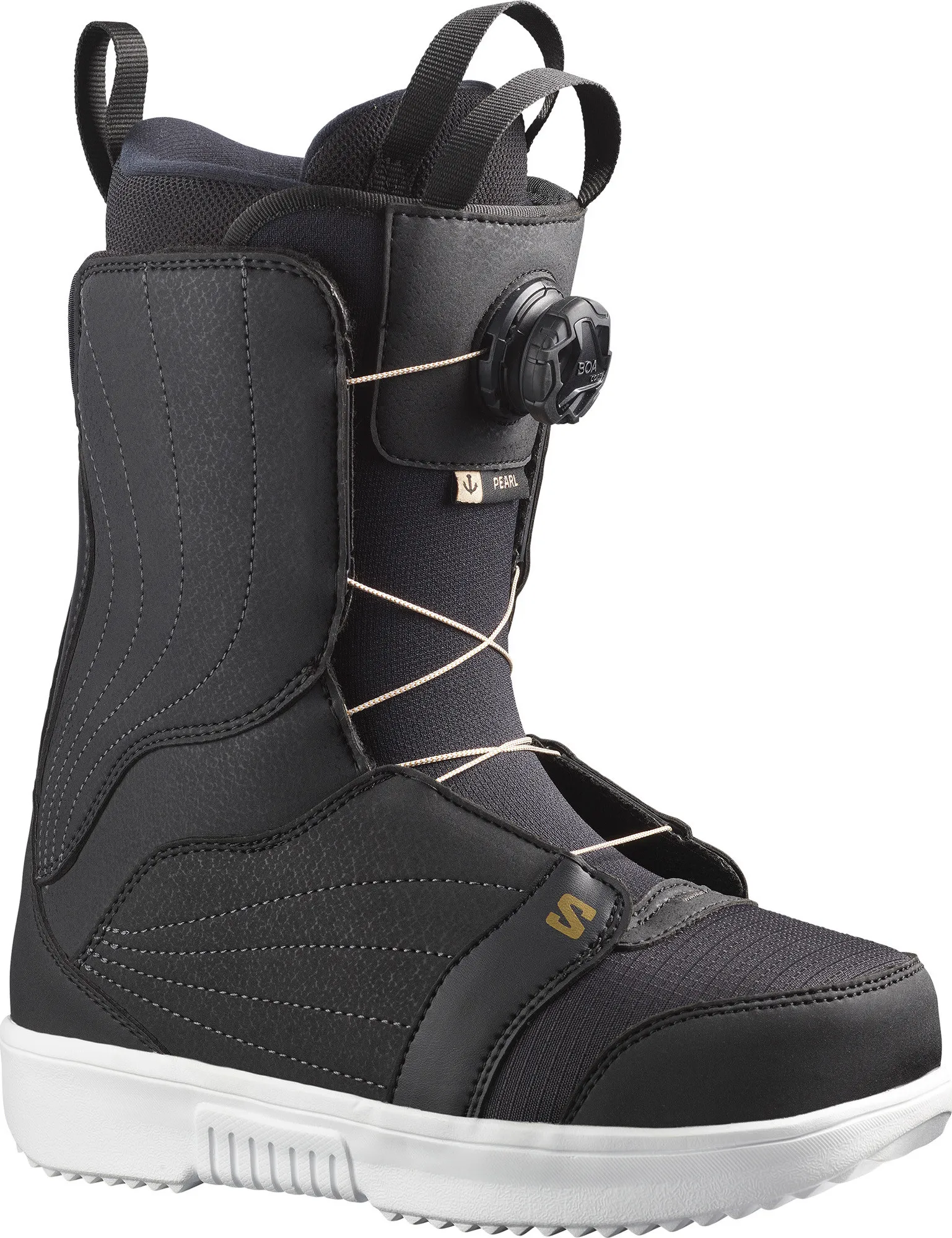 Salomon Women&#x27;s Pearl BOA Black/White/Gold | Buy Salomon Women&#x27;s Pearl BOA Black/White/Gold here | Outnorth