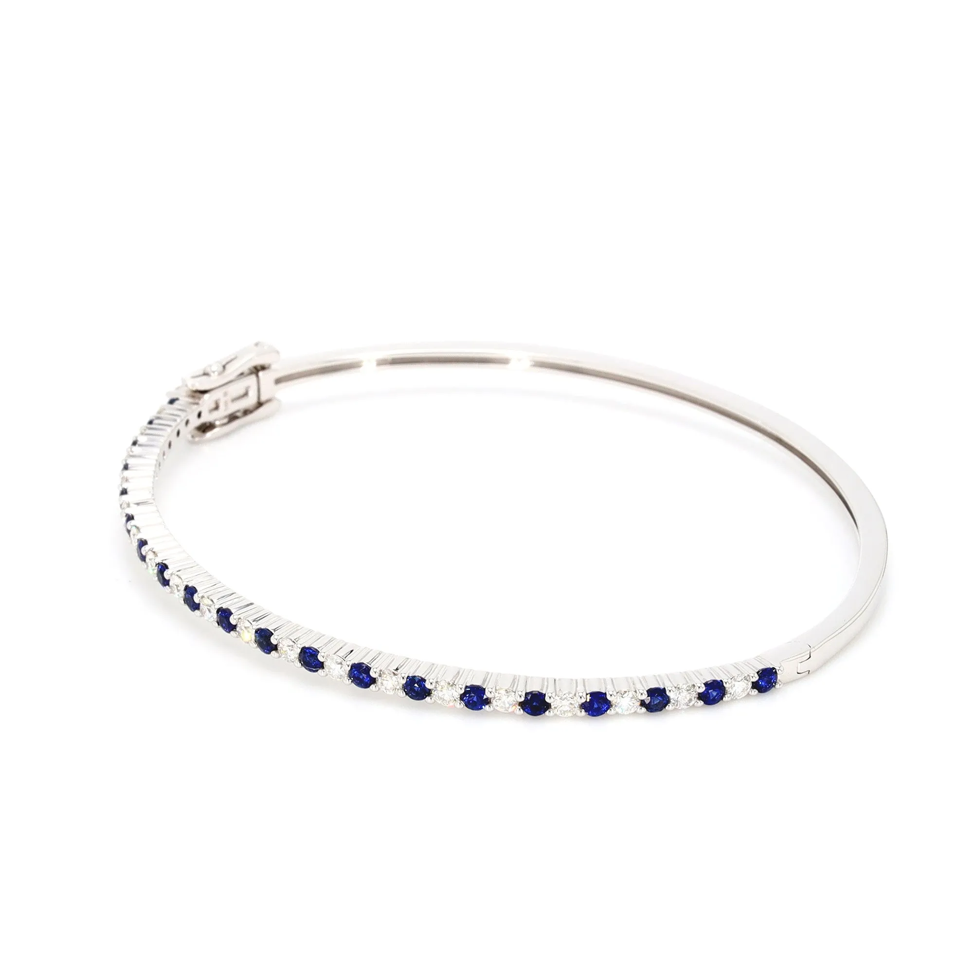 Sapphire and Diamond Bangle