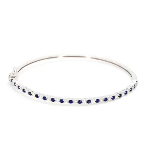 Sapphire and Diamond Bangle