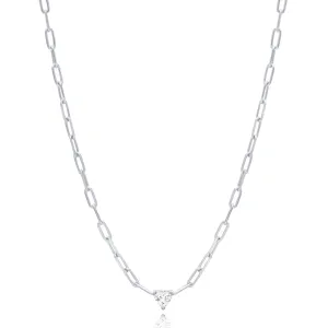 Sarah Stretton Silver Heart Chain Choker