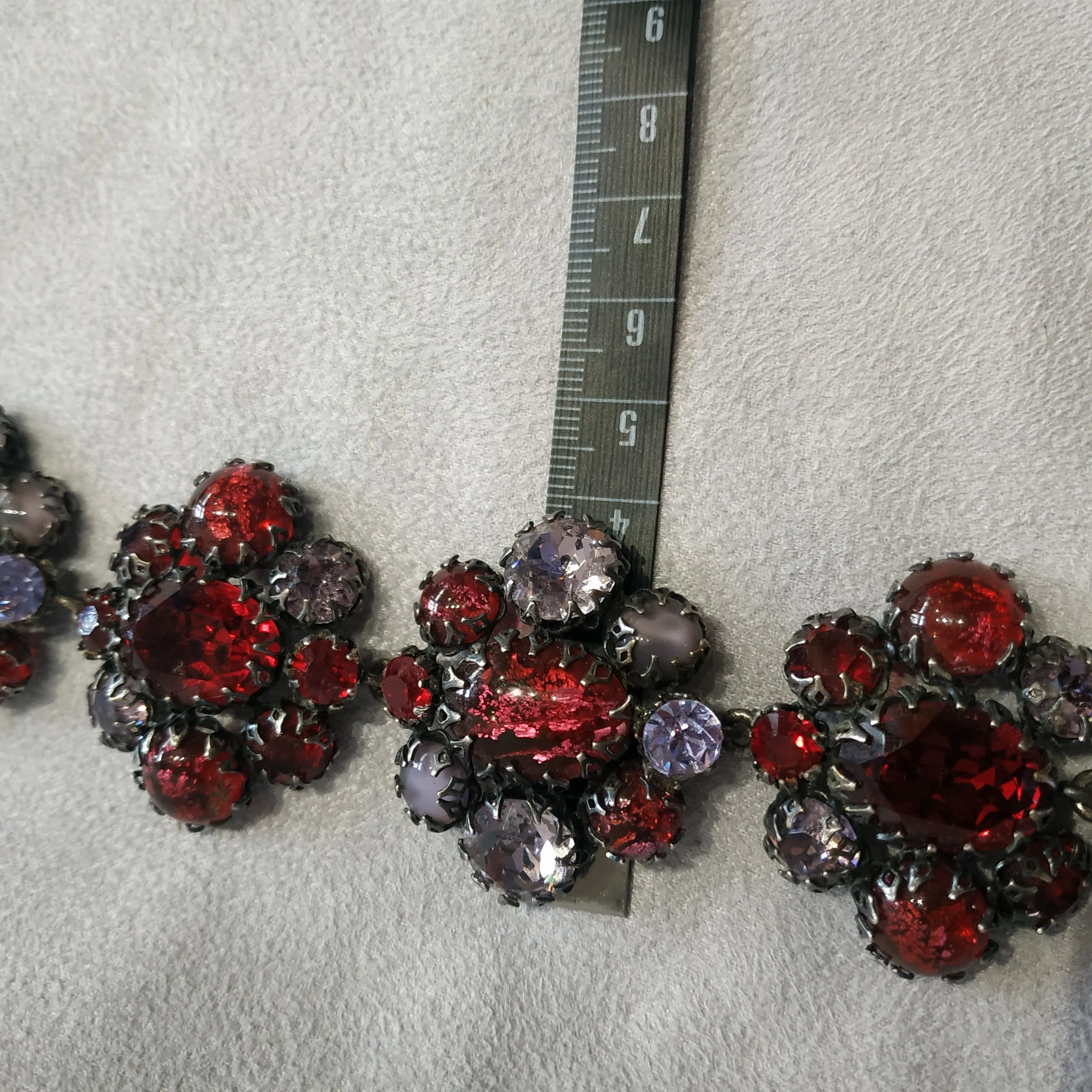 Schreiner Red Pink Vintage Bracelet