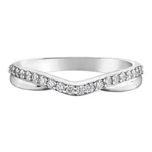Shaped Diamond wedding band .25ct