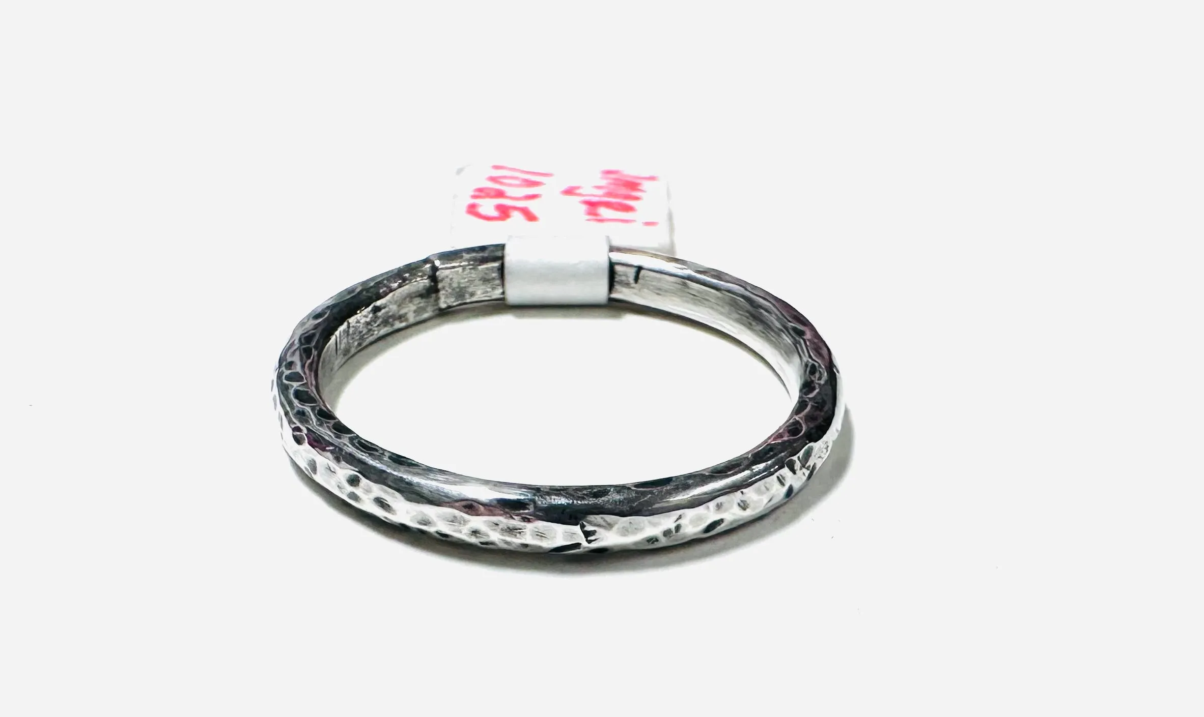 Silver Band, Hammered Silver Band Ring, Silver Texture Ring, Silver Ring/Simple Stacking Ring