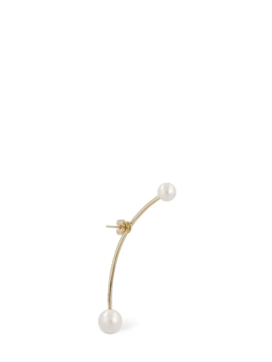 Sophie Bille Brahe   Stellari Grande pearl mono earring 