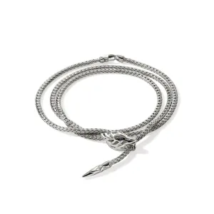 Sterling Silver White Naga Bracelet
