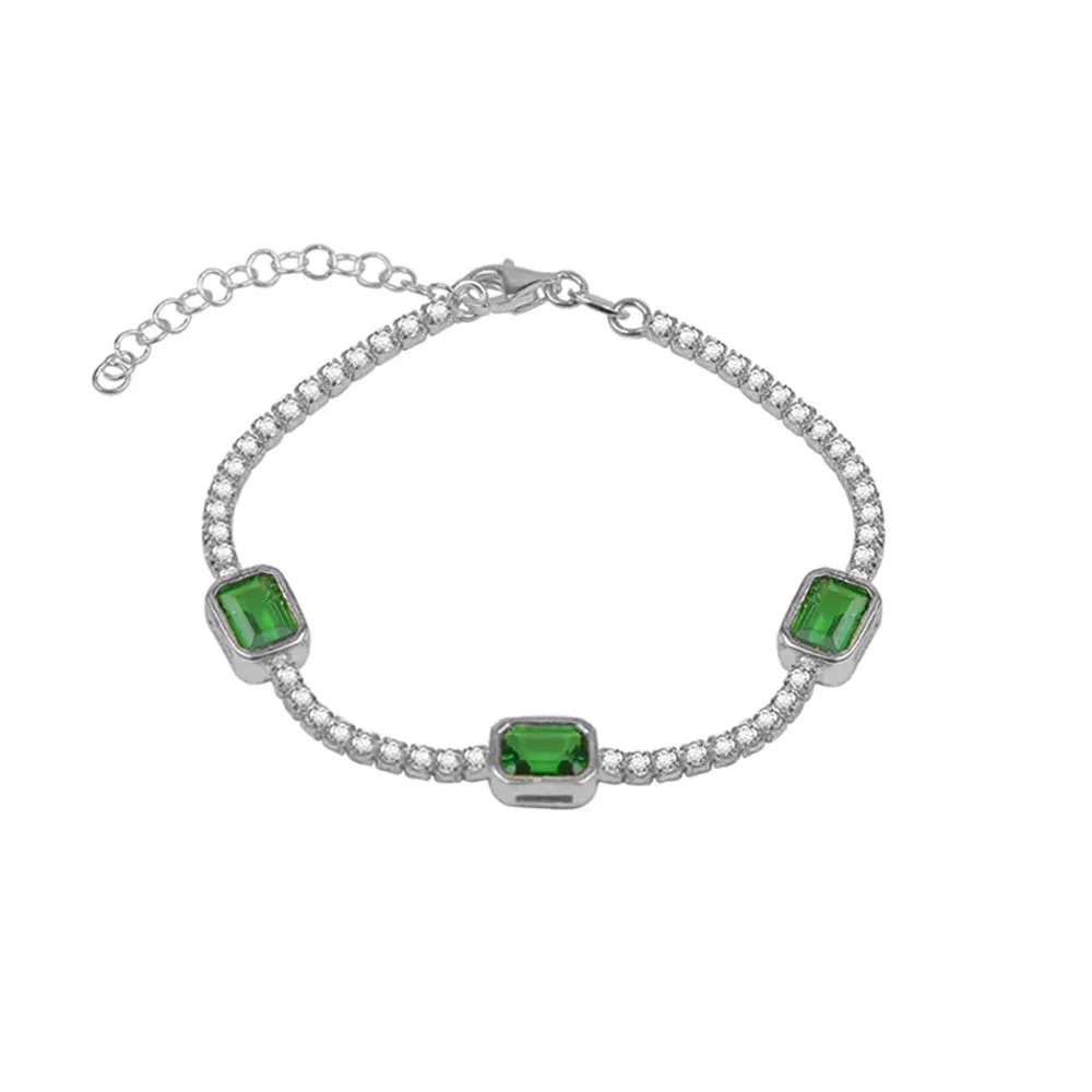 THE GREEN EMERALD TENNIS BRACELET (CHAPTER II BY GREG YÜNA X THE M JEWELERS)