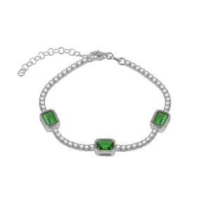THE GREEN EMERALD TENNIS BRACELET (CHAPTER II BY GREG YÜNA X THE M JEWELERS)