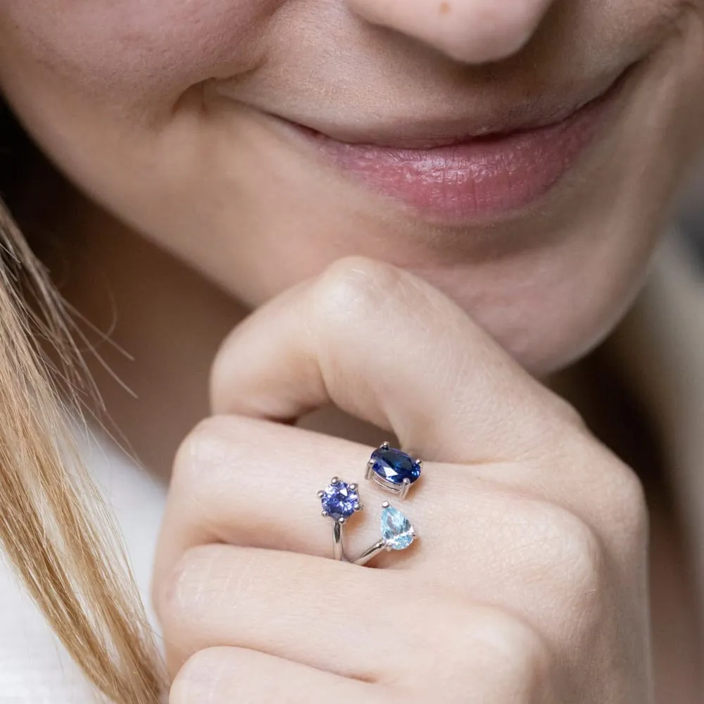 Three Stone Family Ring