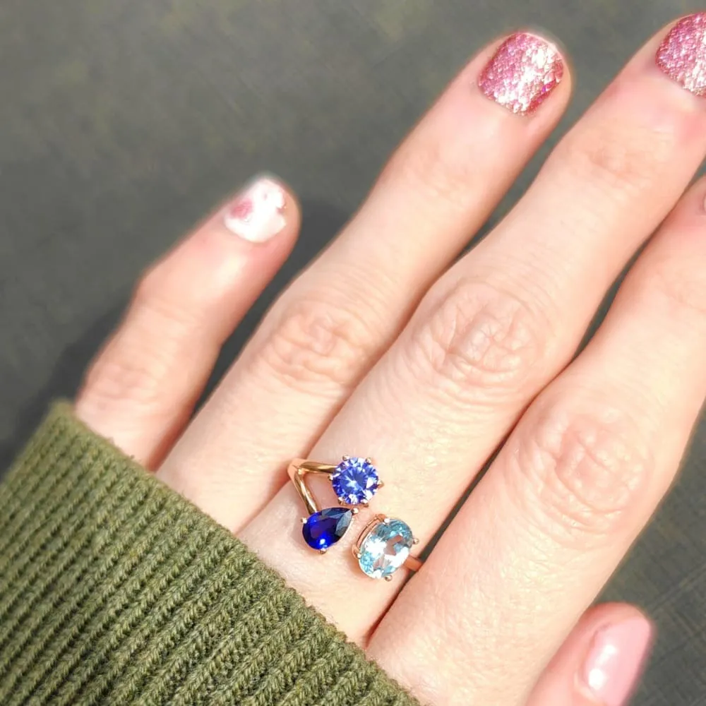 Three Stone Family Ring