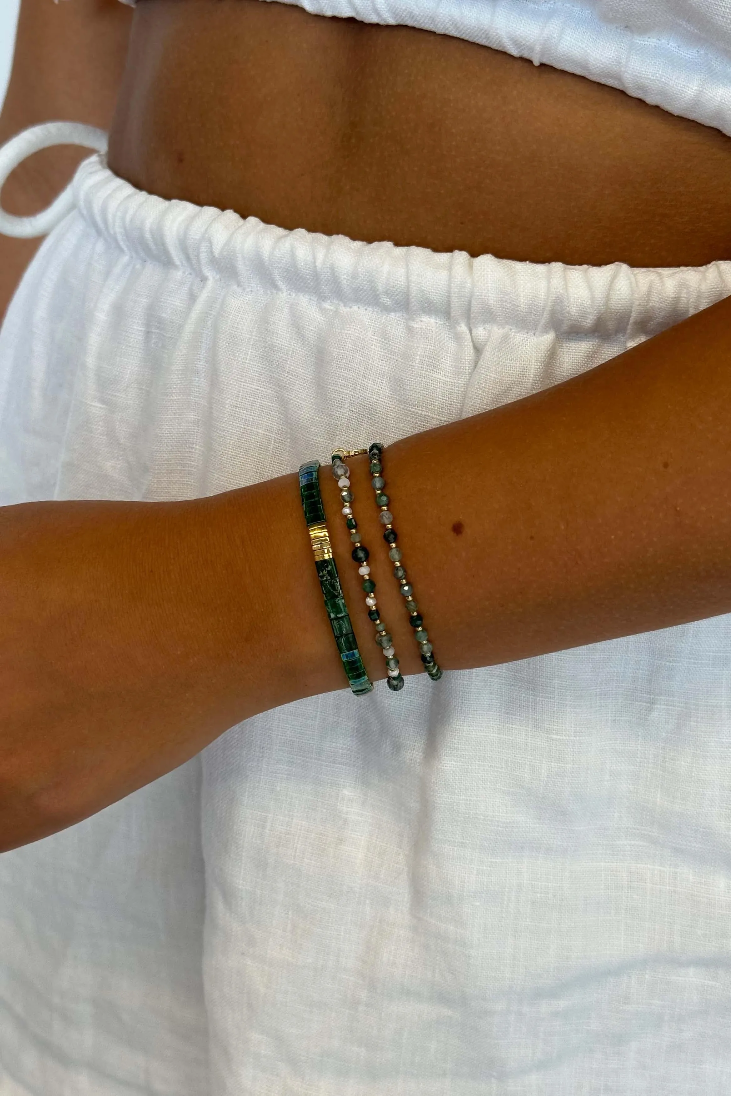 Tile Bracelet | Emerald