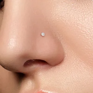 Tiny CZ Nose Bone
