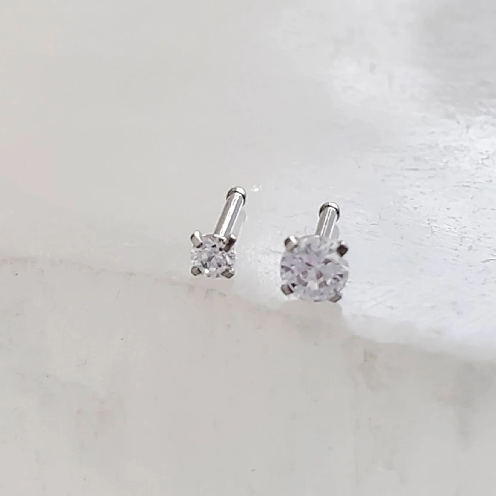 Tiny CZ Nose Bone