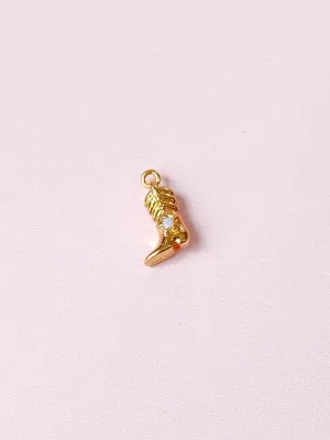 Tiny Opal Cowboy Boot Charm