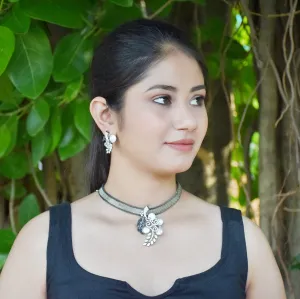 Victorian Polish Zircon/AD Choker Set 6845-69