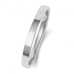 Wedding Band 18K Flat Court 2mm-1.15 Wedding  Ring WQ121WL/I