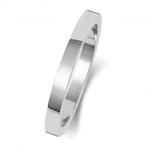 Wedding Band 18K Flat Flat 2mm-1.15 Wedding  Ring WQ171WL/I