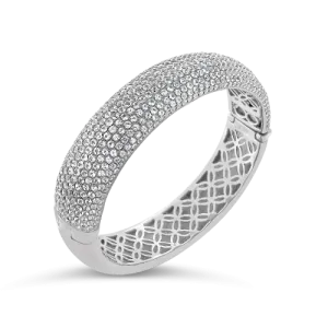 White Sapphire Bangle Bracelet