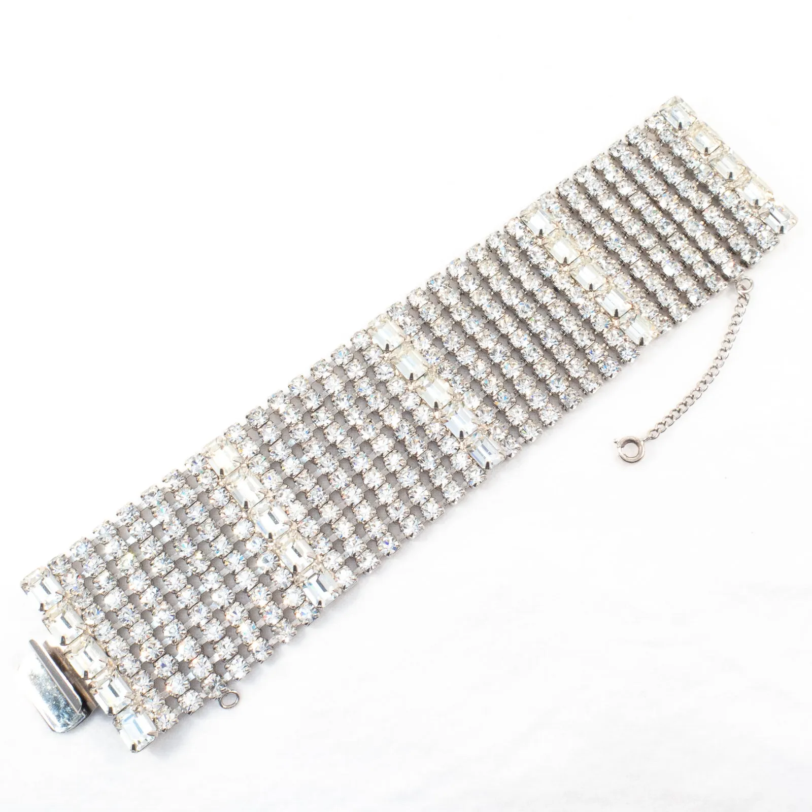 Wide Rhinestone Bracelet