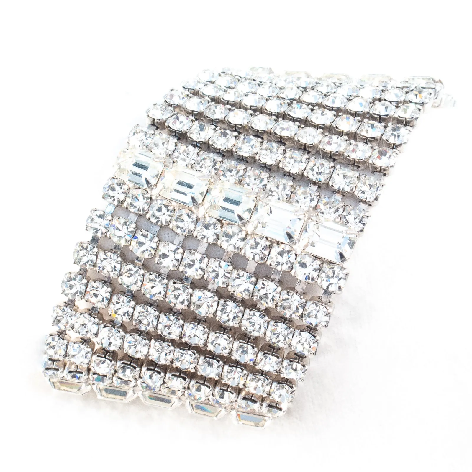 Wide Rhinestone Bracelet