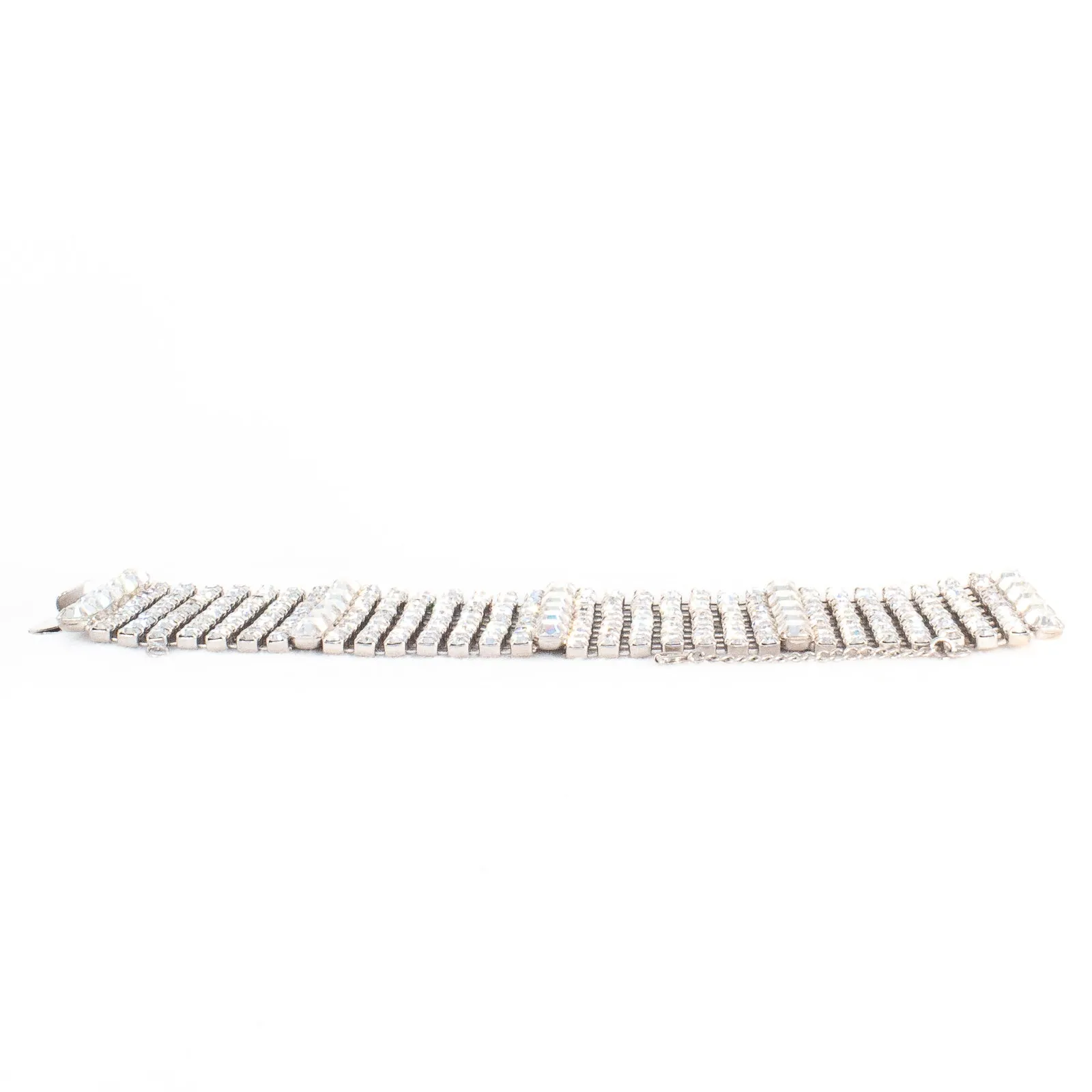 Wide Rhinestone Bracelet