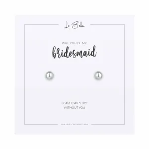 Will You Be My Bridesmaid Sentiments Earrings
