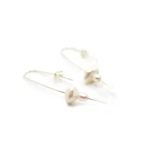 Wire Pearl Earrings