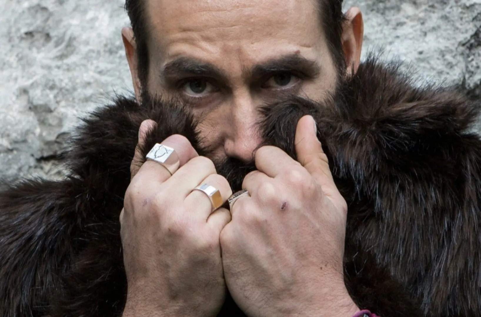 Wolf Silver Signet Ring