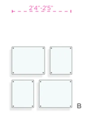 WS Gallery: "3008" Single Panel   Magnet Frames